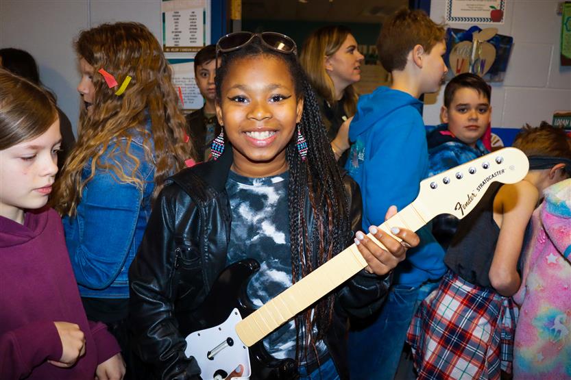 Students celebrate the 100th day of school